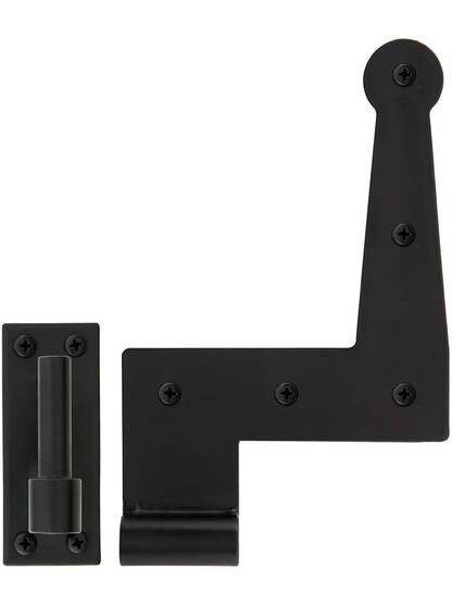 Alternate View 2 of Set Of 1/2 Inch Diameter Stainless Steel Bahama Shutter Hinges.
