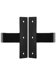 Pair of Vertical or Middle Shutter Straps - 1 1/4 inch Offset.