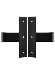 Pair of Vertical or Middle Shutter Straps - 1 1/4 inch Offset.