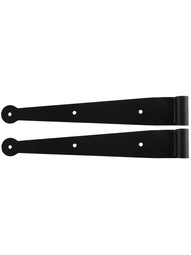 Pair of 11 7/8" Suffolk-Style Hinge Straps - No Offset