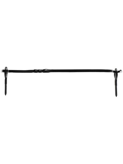 Alternate View of 15 1/2 inch Forged Iron Hook and Eye With Black Powder-Coated Finish