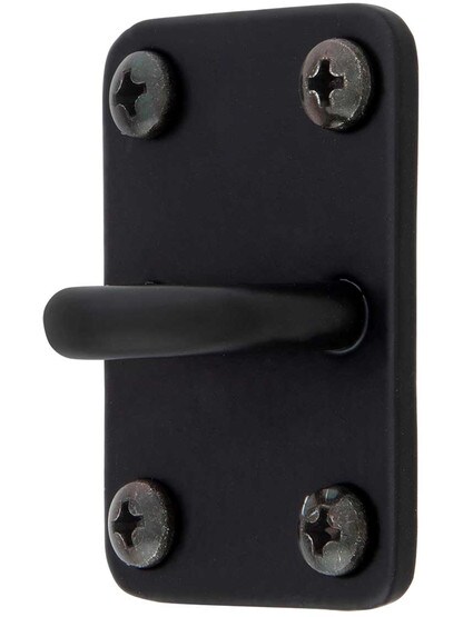 4 Forged Stainless Steel Hook & Eye With Black Powder-Coated Finish