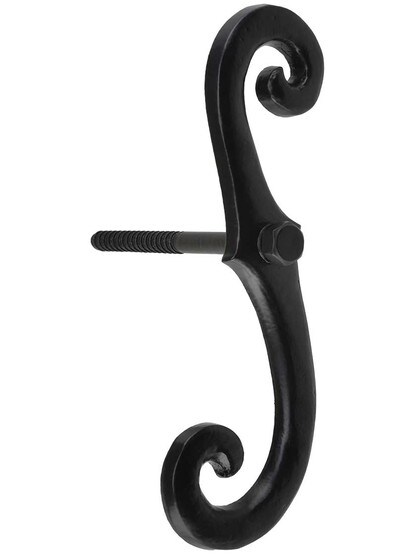 Pair of Cast Aluminum 7 inch Classic Shutter Dogs - Lag Mounted.