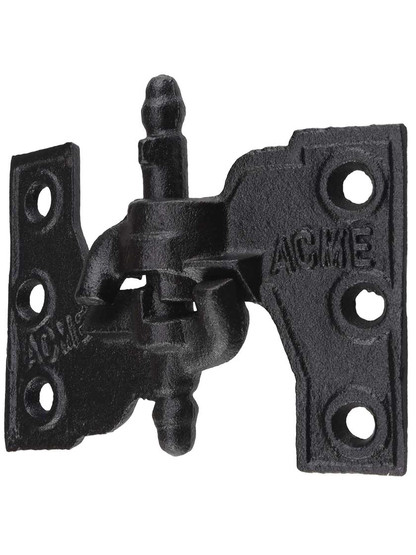 Alternate View of Acme Black Cast-Iron Mortise Shutter Hinges - 4 1/2 inch x 2 7/8 inch.