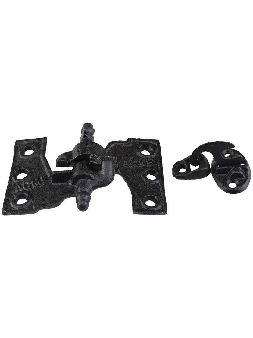 "Acme" Black CastIron Mortise Shutter Hinges 4 1/2" x 2 7/8" House