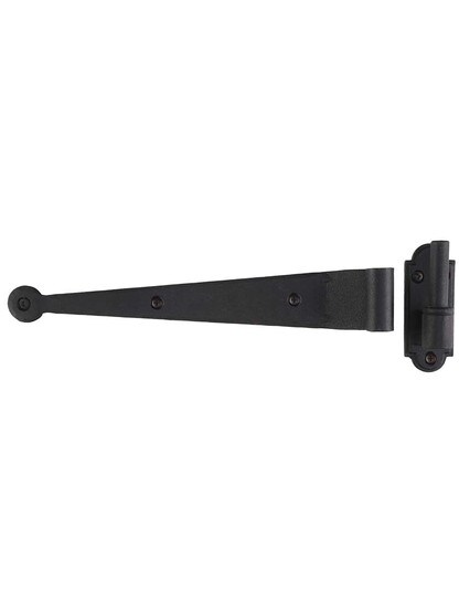 Alternate View 2 of Pair of 9 1/4 inch Suffolk-Style Shutter Strap Hinges - 1 inch Offset.