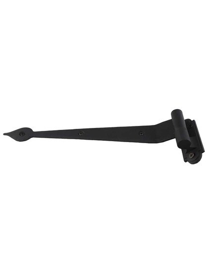 Alternate View of Pair of 9 1/4 inch Heart-Tip Shutter Strap Hinges - 1 inch Offset.