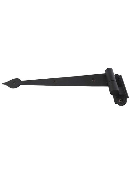 Alternate View of Pair of 9 1/4 inch Heart-Tip Shutter Strap Hinges - No Offset.