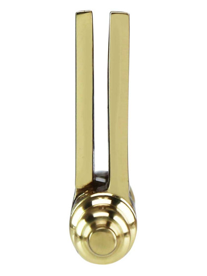 Alternate View 5 of 2 1/2-Inch Solid Brass Steeple Tip Hinge With Decorative Vine Pattern.