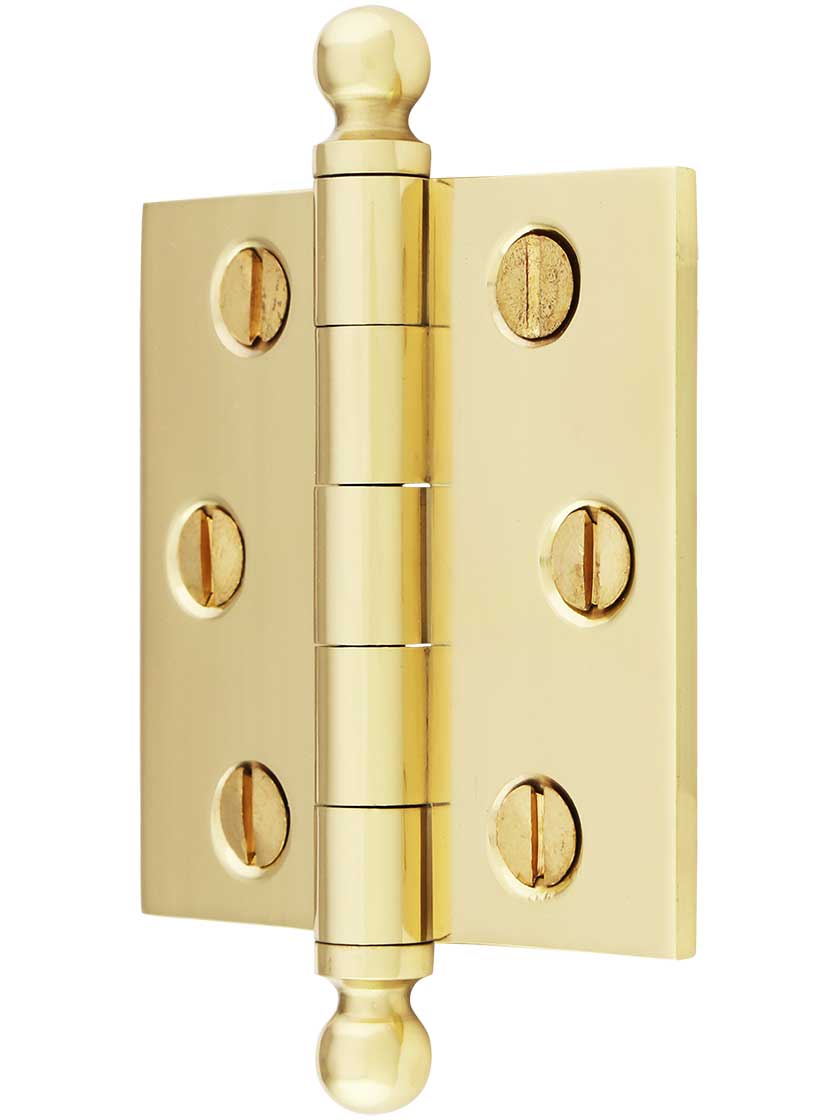 Details about   Solid Drawn Brass Butt Hinges 2 1/2 Inch X 1 3/8 Inch 64mm X 30mm Box Of 20 