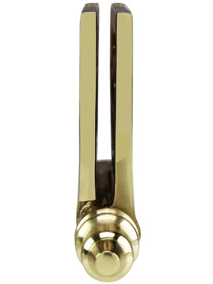 Alternate View 5 of 3 inch Solid Brass Steeple Tip Hinge With Decorative Vine Pattern.