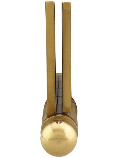 Alternate View 5 of 3 1/2-Inch Solid Brass Door Hinge With Ball Finials.