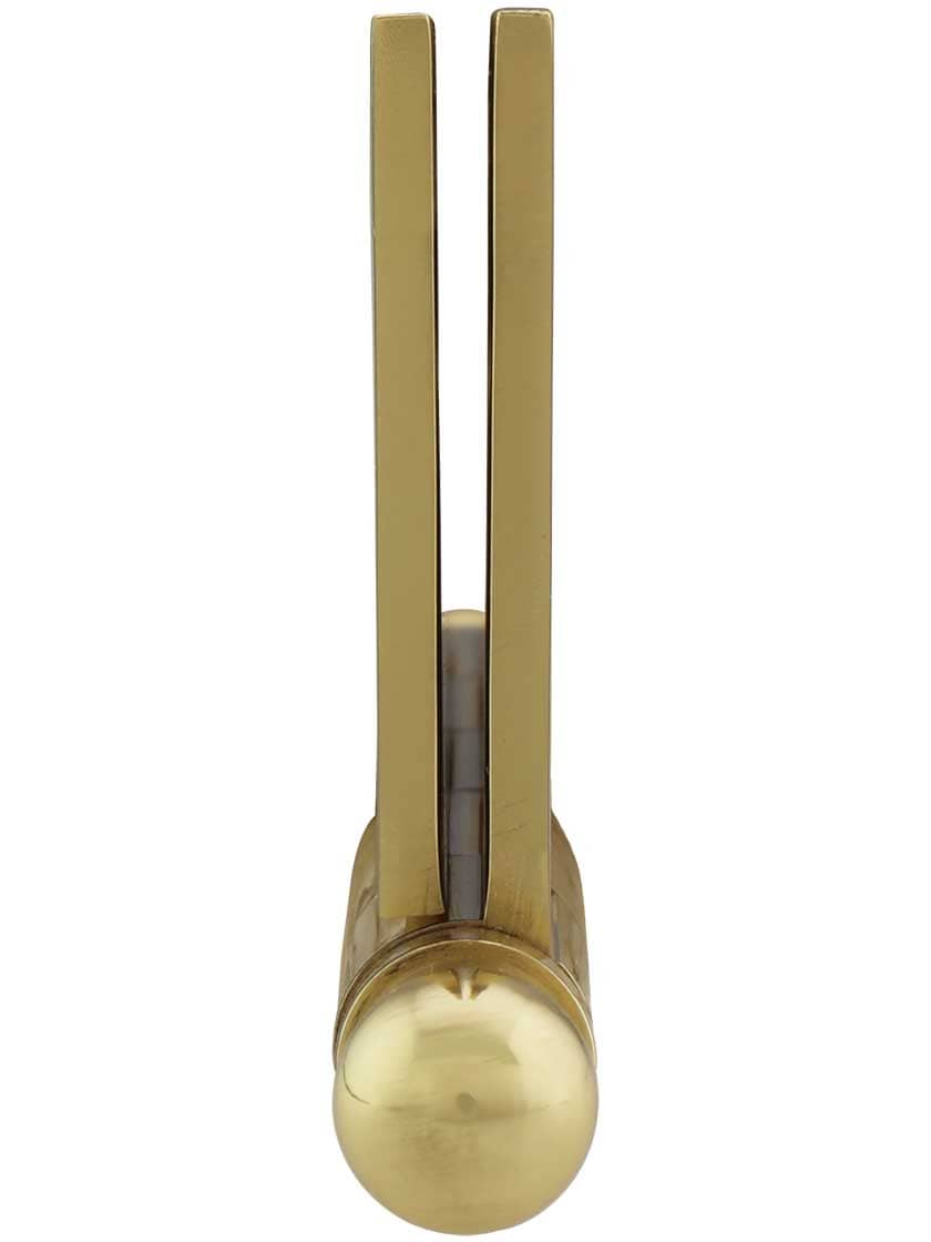 Alternate View 5 of 4-Inch Solid Brass Door Hinge With Ball Finials.