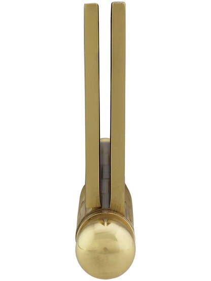 Alternate View 5 of 4-Inch Solid Brass Door Hinge With Ball Finials.