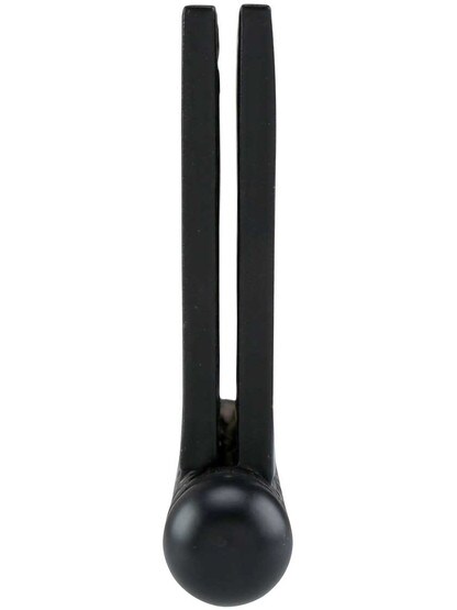 Alternate View 5 of 5 inch Black Iron Ball Tip Hinge With Decorative Vine Pattern