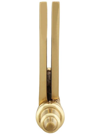 Alternate View 5 of 5 inch Solid Brass Steeple Tip Hinge With Decorative Vine Pattern.