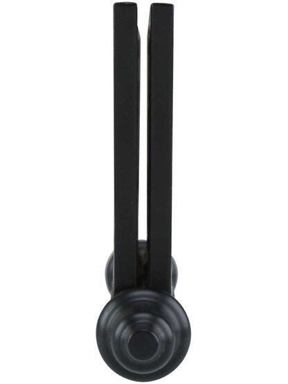 Alternate View 5 of 5 inch Black Iron Steeple Tip Hinge With Decorative Vine Pattern