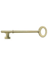 Beautiful Solid Brass Skeleton Key Blank