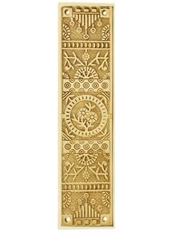 Cast Brass Windsor Pattern Push Plate.