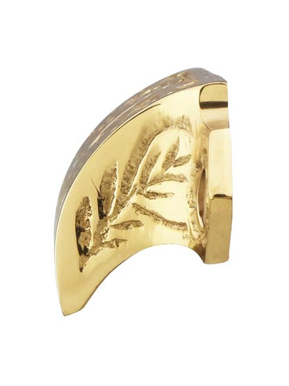 Alternate View of 4 inch Cast Brass Sunburst Bin Pull.