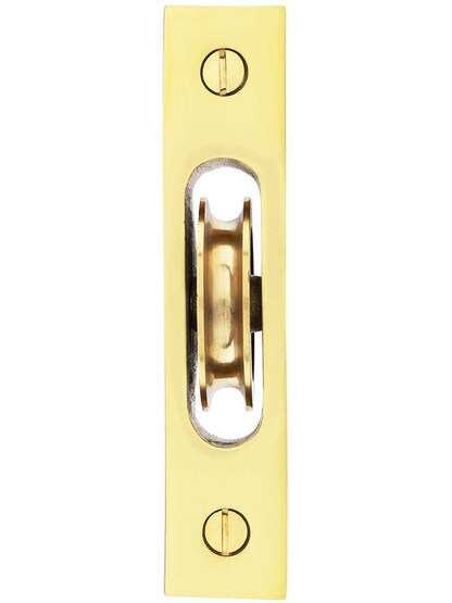 Alternate View 2 of Traditional Cast Brass Sash Pulley With 1 3/4 inch Wheel.