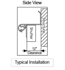 Bahama Hinge side view