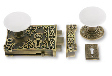 Porcelain KnobRim Lock Sets
