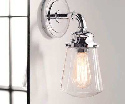 Wall lights for the bathroom vanity