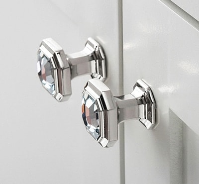 Knobs and pulls for bathroom cabinets