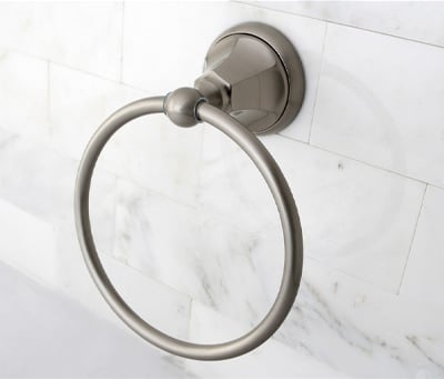 Towel rings for the bathroom sink