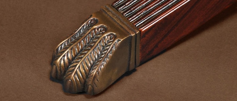 Colonial Revival game table with hairy paw feet