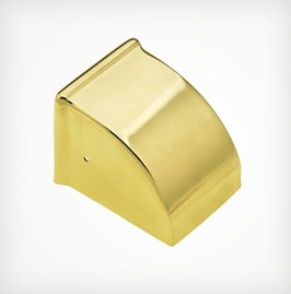 Plain unlacquered brass toe cap