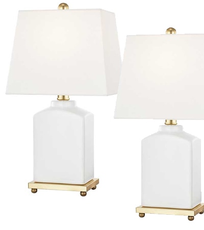Lamps for the dining room sideboard