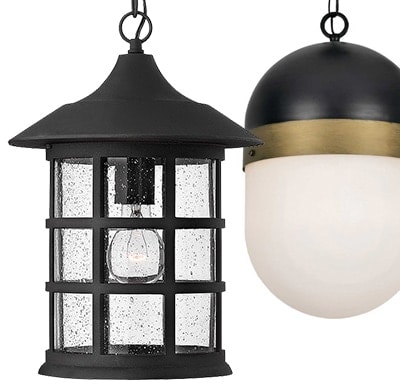 Pendant outdoor lighting