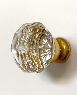 Add some sparkle to your kitchen or bath with glass knobs and pulls