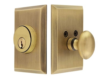 Deadbolts for mudroom exterior doors