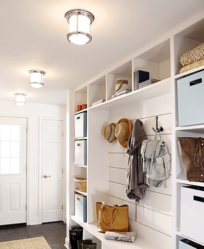 Flush mount lighting for the mudroom