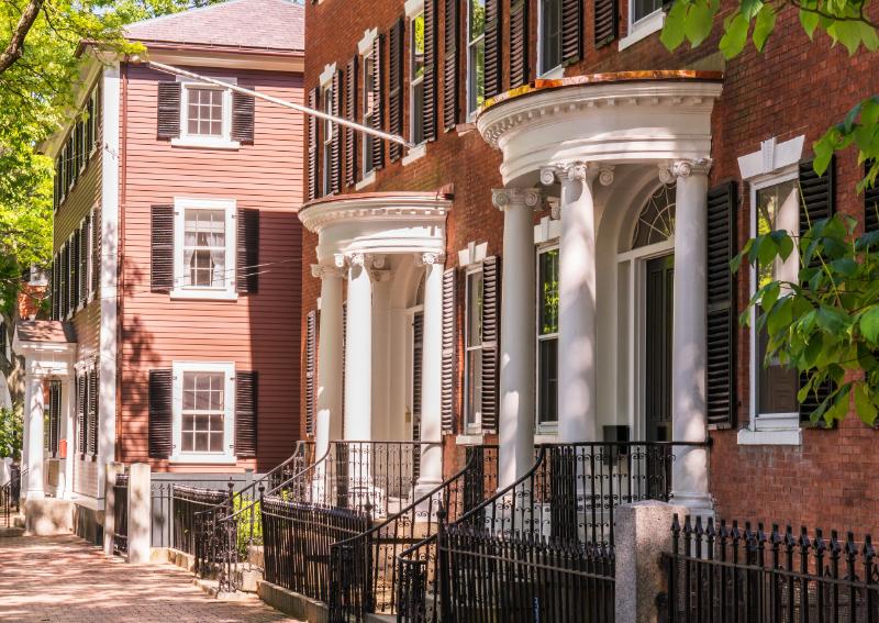 Row of Federal houses in Salem, Massachusetts