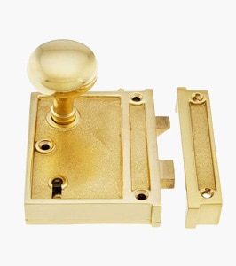 colonial brass rim lock