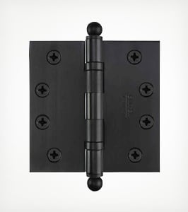 solid brass ball bearing hinge in black