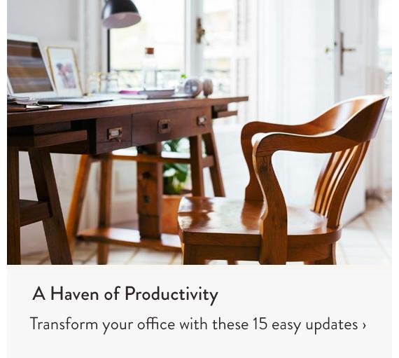 A haven of productivity - transform your home office with these 15 easy updates