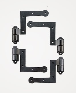 Exterior shutter hinges