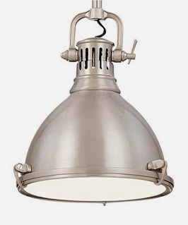 Pelham pendant in satin nickel