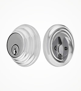 Modern round deadbolt