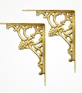 Brass Shelf Brackets