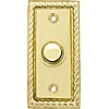 Solid Brass Door Buzzer Button in Rope Design