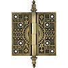 5'' Decorative Antique Brass Finish Steeple-Tipped Door Hinge
