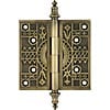 5'' Decorative Antique Brass Finish Steeple-Tipped Door Hinge